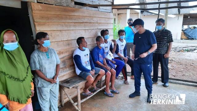 Bupati Bangka Tengah Algafry Rahman Sambangi Warga Desa Nadi