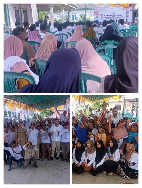 Harwendro Saat Kampanye Tatap Muka di Desa Kurau, Bangka Tengah.