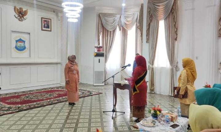 Bunda PAUD Bangka Belitung Safriati Safrizal, Lantik Pj Wali Kota Lusje Jadi Bunda PAUD Pangkalpinang
