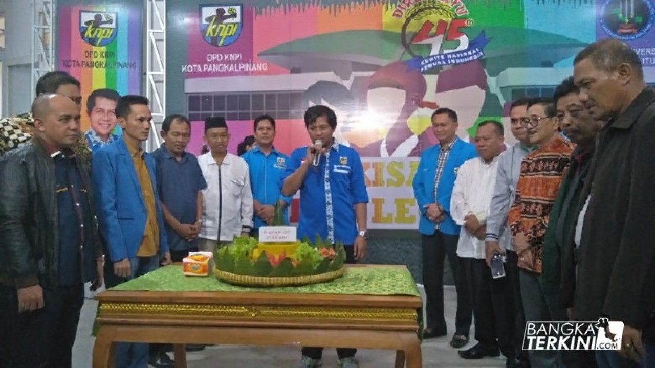 Dewan Pimpinan Daerah (DPD) Komite Pemuda Nasional Indonesia (KNPI) Pangkalpinang, menggelar acara Bekisah Kek Calon Legislator.