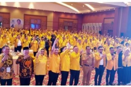 DPD Partai Golkar Babel Ikuti Rakornis dan Bimtek Pemenang Pemilu Wilayah Sumatera II di Palembang