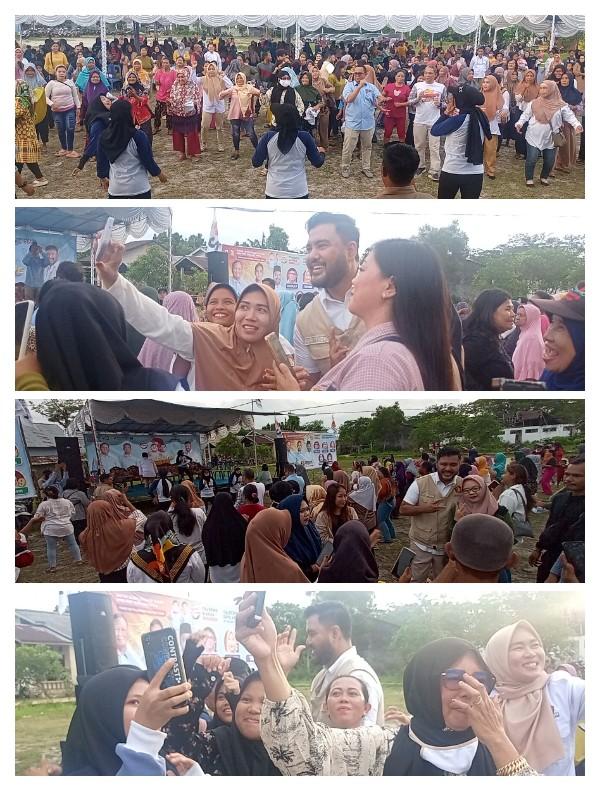 Harwendro Adityo Dewanto Jadi Rebutan Ibu - Ibu di Desa Lalang Belitung Timur