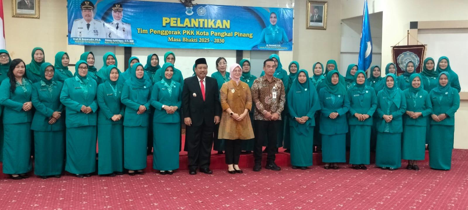 Hj. Susanti Saparudin Nahkodai PKK Pangkalpinang, Siap Wujudkan Program Berdampak