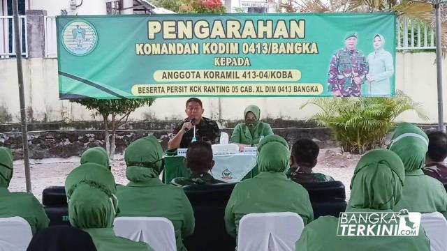 Kunjungi Koramil 413-04/Koba, Ini pesan yang disampaikan Dandim 0413/Bangka. (Ilham Bangka Terkini/Bangka Tengah)