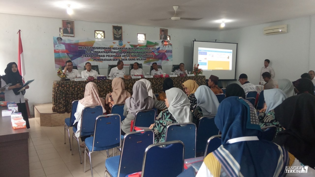 Musrenbangcam Bukit Intan 2020, Rabu (05/02/2020).