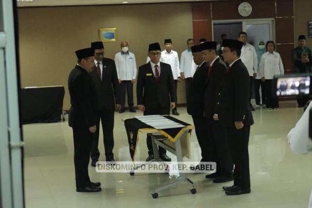 Pj Gubernur Suganda Hadiri Pelantikan dan Pengangkatan Sumpah Janji Kepala Perwakilan Ombudsman