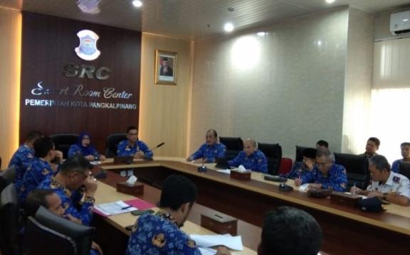 Pj Wako Pimpin Rapat Pembahasan Penyerapan APBD Pemkot Pangkalpinang Tahun 2024