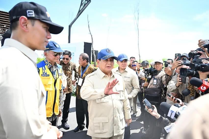 Presiden Prabowo Subianto meresmikan lima proyek infrastruktur di empat provinsi berbeda pada Rabu, 19 November 2025. Acara peresmian dipusatkan di Jembatan Kabanaran, Kabupaten Bantul, Daerah Istimewa Yogyakarta (DIY)