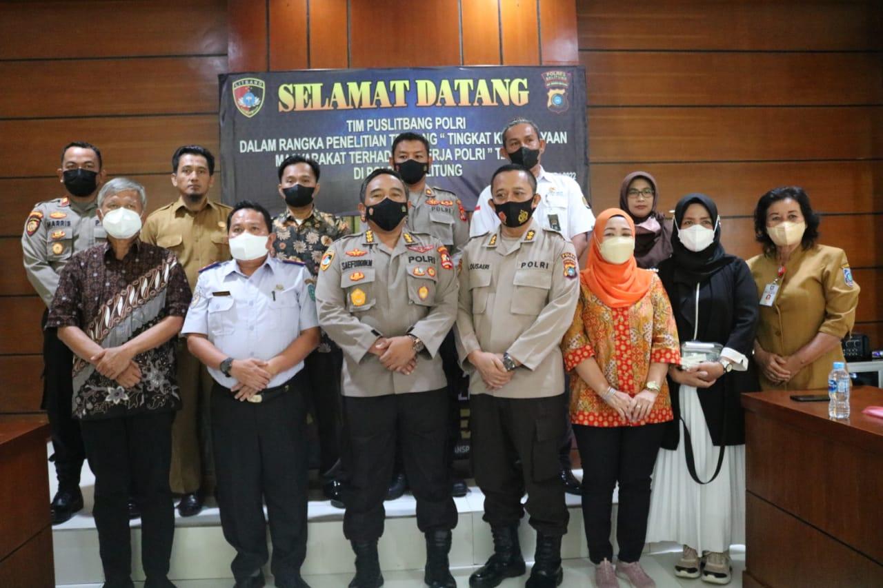 Puslitbang Polri Gelar Penelitian Di 5 Polres Jajaran Polda Babel