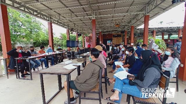 Technical Meeting (TM) RAES Kartini Futsal Championship di Kedai Komunitas Bangka Belitung, Kamis (01/04/2021).