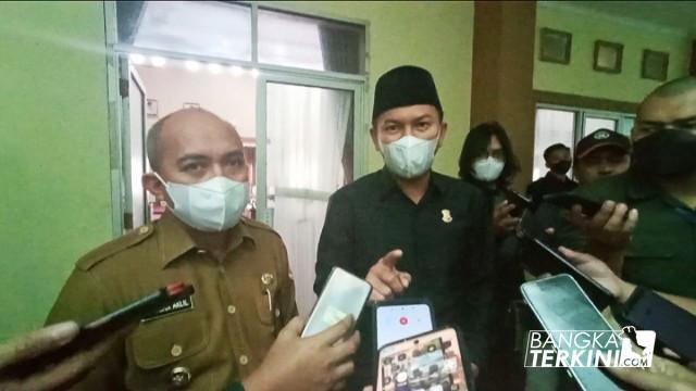 Wali Kota Pangkalpinang Maulan Aklil dan Ketua DPRD Pangkalpinang Abang Hertza
