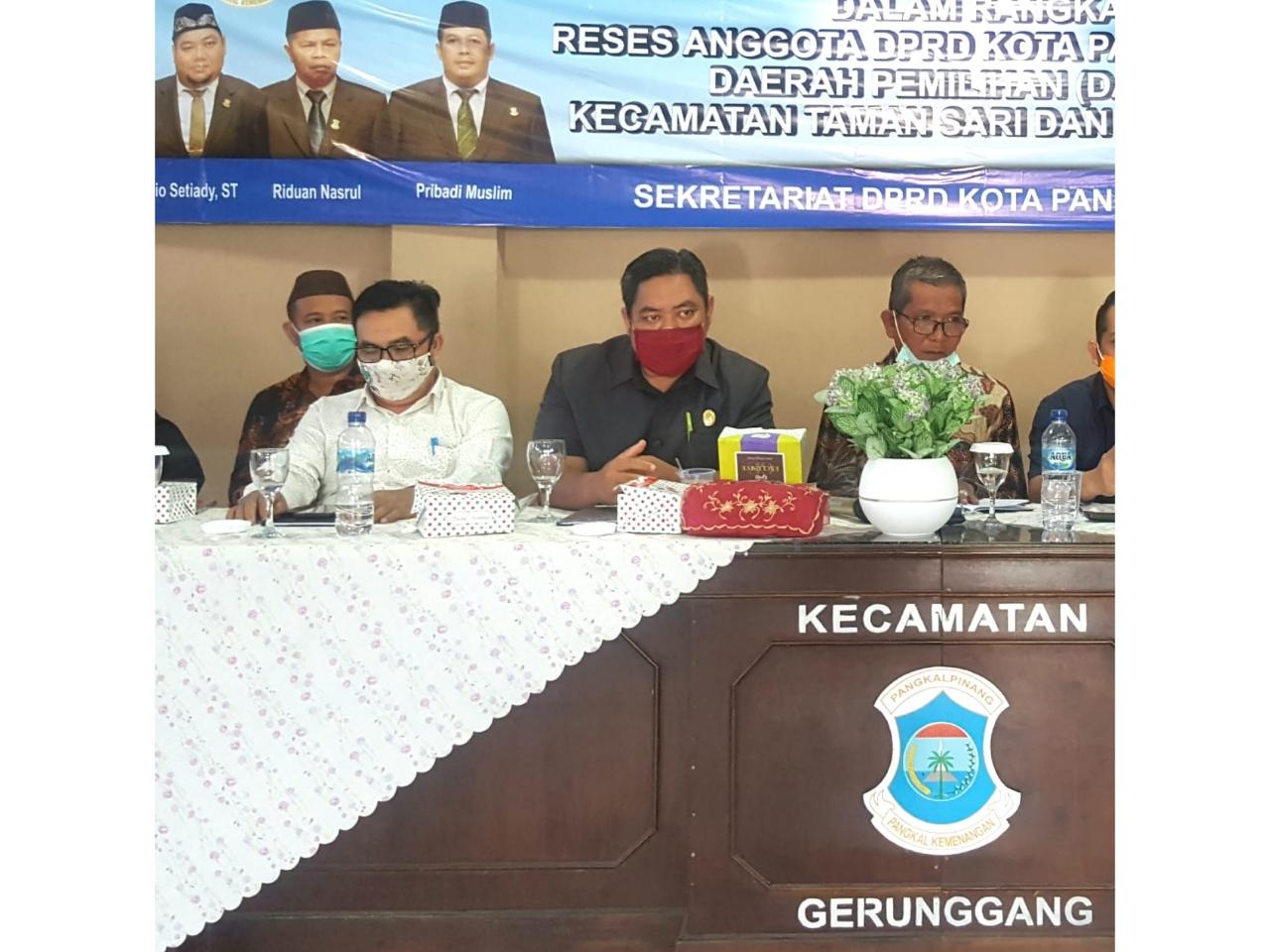 Doc (Foto : DPRD Pangkalpinang saat reses pekan lalu)