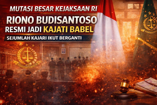 Riono Budisantoso Ditunjuk Jadi Kajati Babel, Mutasi Besar Kejaksaan Juga Sentuh Kajari Pangkalpinang