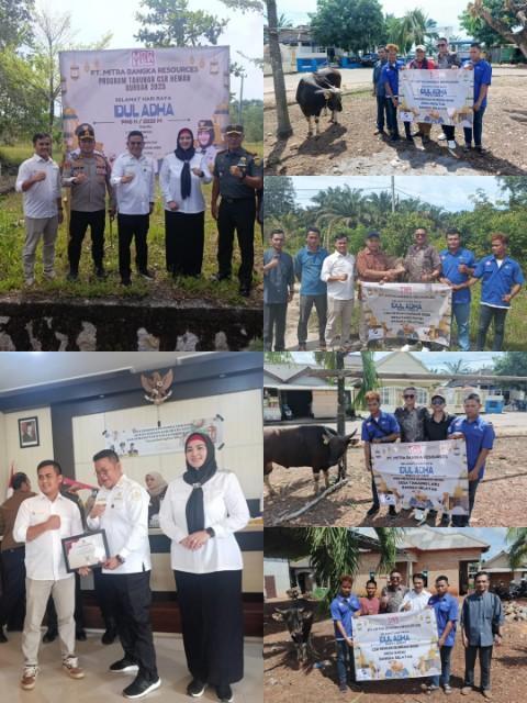 Selama 13 tahun Sumbangkan Sapi Qurban, Leo : ini Bukti Komitmen PT MBR ke Masyarakat Basel