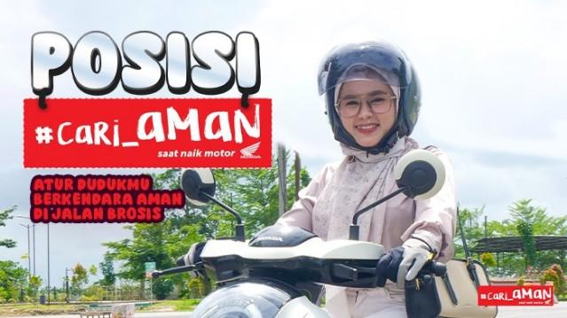 Seperti ini Posisi Duduk #Cari_Aman Saat Berkendara Versi Honda Babel