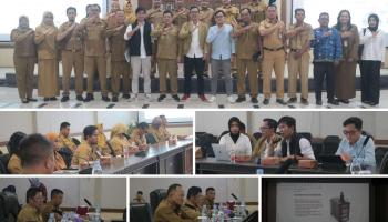 BANGKA TENGAH, BANGKATERKINI — Wakil Bupati Bangka Tengah, Efrianda, bersama Kepala Dinas Lingkungan Hidup Kabupaten,