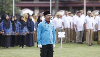 KABUPATEN BANGKA - Pemkab Bangka gelar upacara Sumpah Pemuda ke-97. Pj Bupati ajak pemuda berani bermimpi besar dan jadi penentu,