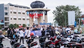 BELITUNG - Honda Babel Bersama IMHB Ngabuburide Sambil Berbagi