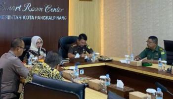 Jelang Nataru, Pj Wali Kota Pangkalpinang Gelar Rapat Dengan Forkopimda