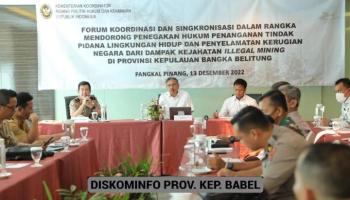 PANGKALPINANG - Kemenko Polhukam dan Pemprov Bangka Belitung, Komitmen Berantas,