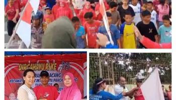 Meriah, Warga Kelurahan Bacang Kompak Ikuti Jalan Sehat Merdeka
