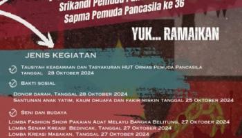 PANGKALPINANG - Pemuda Pancasila adalah sebuah organisasi paramiliter Indonesia yang didirikan oleh Jenderal Abdul Haris,