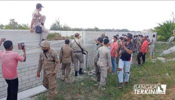 AIR ANYIR, BANGKA TERKINI - Panel Beton Dibongkar, PT SMP,