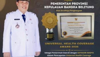 Keberhasilan ini menjadi bukti komitmen Pemerintah Provinsi Kepulauan Bangka Belitung,
