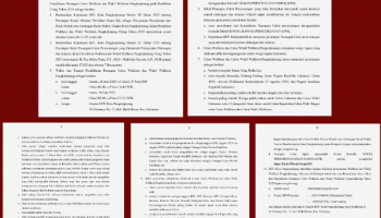 PANGKALPINANG - Pengumuman Pendaftaran Paslon Walikota dan Wakil Walikota Pangkalpinang Pada Pemilihan Ulang Tahun 2025