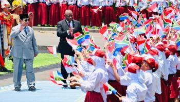 Presiden Prabowo Sambut Presiden Afrika Selatan di Istana Merdeka, Tegaskan Komitmen Perkuat Kerja Sama Bilateral