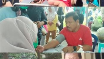 Wali Kota Pangkalpinang Prof. Dr. Saparudin bersama Wakil Wali Kota Dessy Ayutrisna memulai program kerja 100 hari dengan aksi gotong,