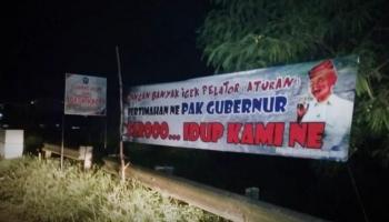 Bangka Belitung - Bangka Terkini - Spanduk Keluhan Terkait Peraturan,