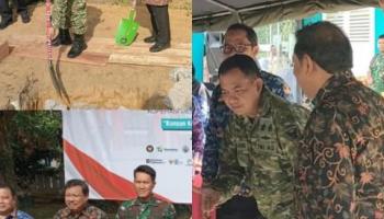 Wali Kota Pangkalpinang, Prof Udin Hadiri Peletakan Batu Pertama Koperasi Merah Putih