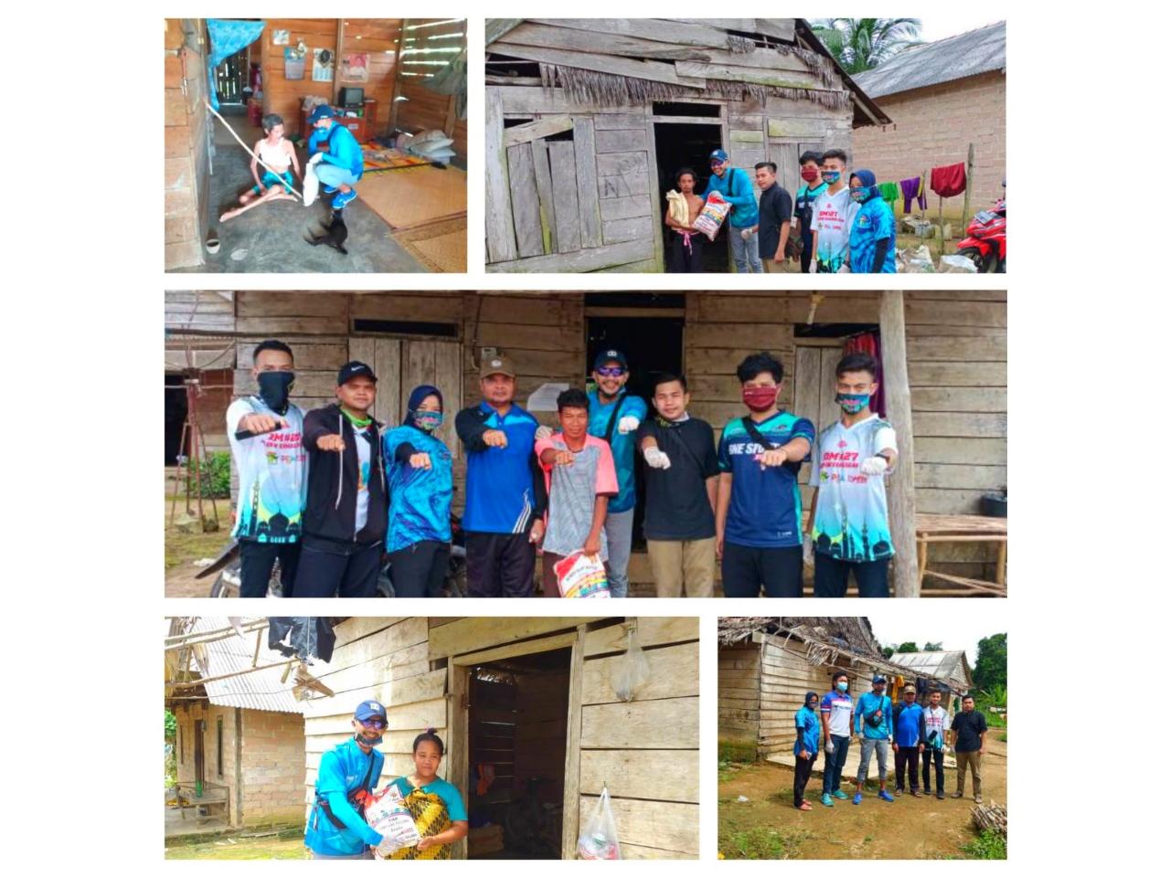 Road Show Ramadhan DM#27 pekan ke 4 berbagi kepada masyarakat terdampak Covid-19 di Dusun Serai, Desa Delas, Kecamatan Air Gegas, Kabupaten Bangka Selatan, Minggu (17/05/2020).