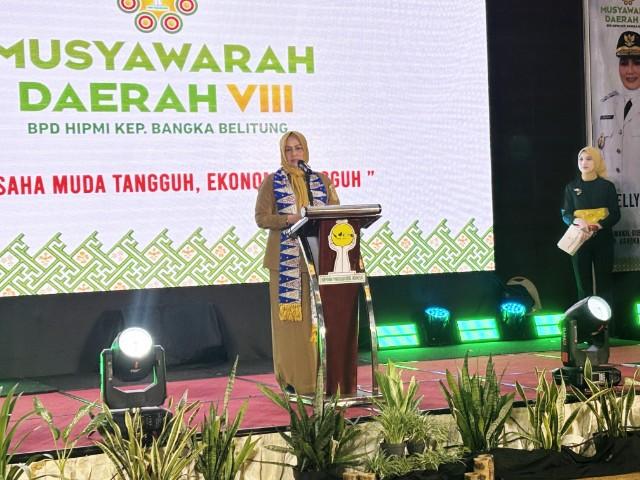 Wakil Gubernur Bangka Belitung, Hellyana Hadiri Musda HIPMI, Selasa 27 Mei 2025