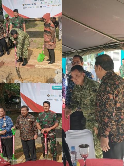 Pemerintah Kota Pangkalpinang bersama jajaran Forkopimda mengikuti kegiatan Peletakan Batu Pertama Gerai, Pergudangan, dan Kelengkapan Koperasi Desa/Kelurahan Merah Putih secara virtual yang digelar serentak se-Indonesia, Jumat (17/10/2025) sore.