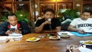 Achmad Subari selaku Ketua Umum Asosiasi Kota (Askot) PSSI  Pangkalpinang,