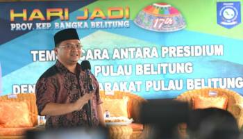 Saya sudah menyusun program dan akan berkantor di Belitung setiap,
