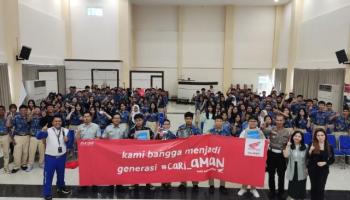 BANGKATERKINI - Hadir Lebih Dekat dengan Pelajar, Honda Babel Berikan Edukasi Keselamatan Berkendara
