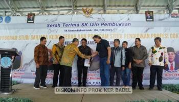 Izin Prodi Sarjana Kedokteran dan Pendidikan Profesi Dokter UBB Diterima,,