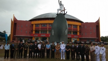 PERISTIWA DILAUT ARAFURU 57 TAHUN SILAM LANAL BABEL GELAR UPACARA,