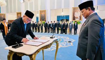 Presiden Prabowo Subianto melantik Arif Satria sebagai Kepala Badan Riset,